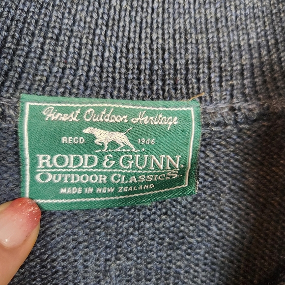 Rodd & Gunn 100% Wool Long Sleeve Polo Sweater Size M Heritage Old Money Preppy - Picture 3 of 15